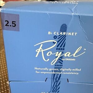 Royal by D'Addario Bb Clarinet Reeds (2.5) - Blue Box